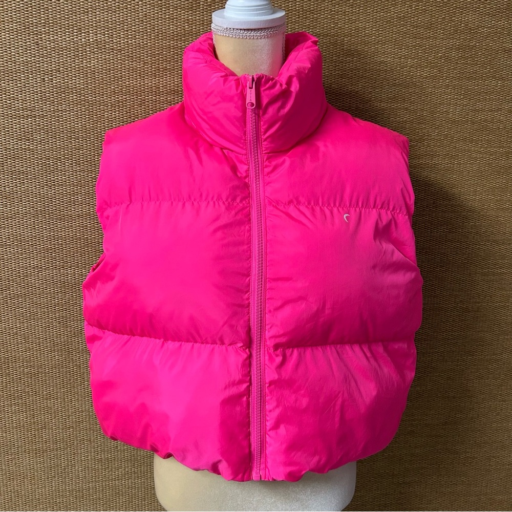 Zyia Active Puffer Vest Womens Large Hot Pink